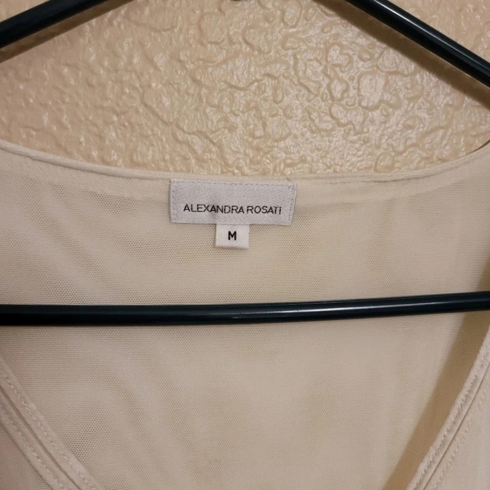 Alexandra Rosati sheer v-neck Size Medium - Picture 4 of 6
